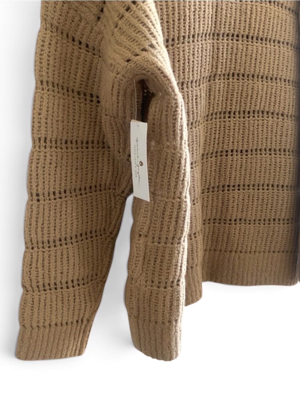 NEW Spiritual Gangster Cassey Wool Blend Open Crochet Cardigan Oatmeal Small - Picture 9 of 16